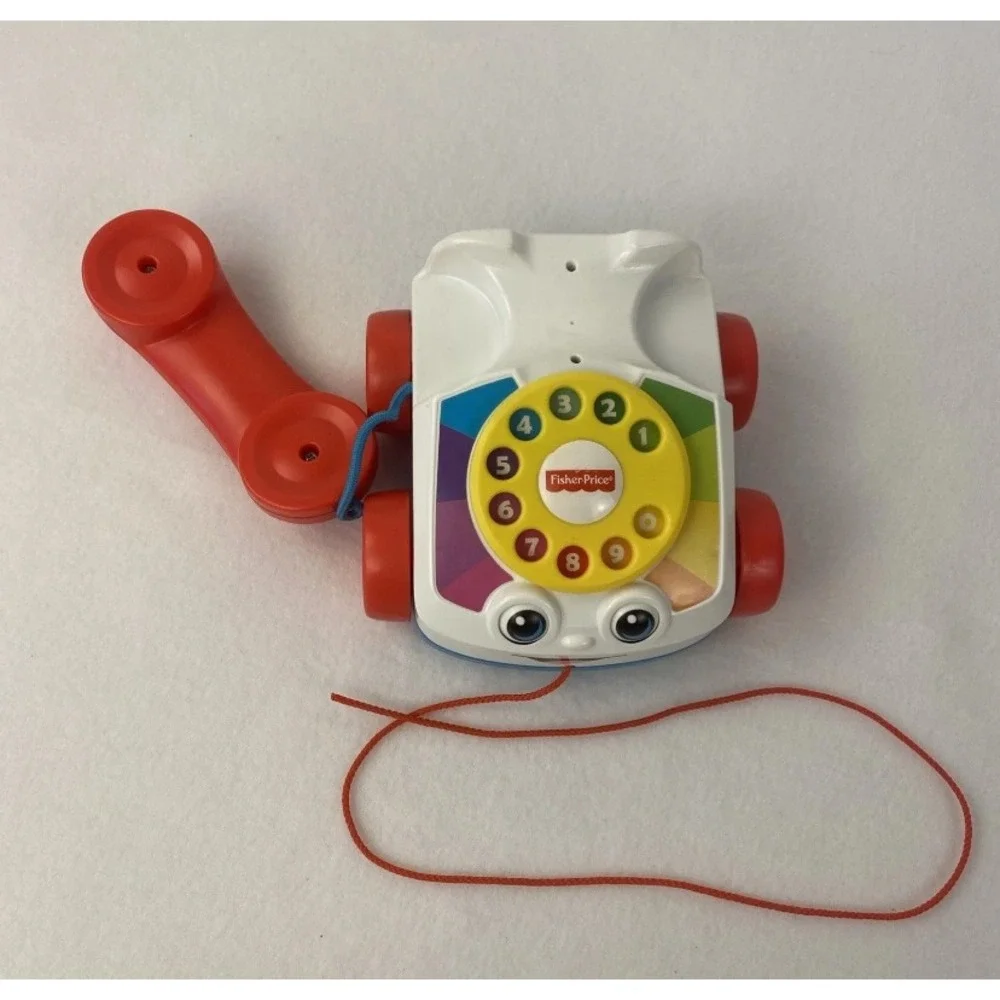 Fisher-Price Chatter Telephone Kids Multicolor Pull Toy Rotary Dial Classic